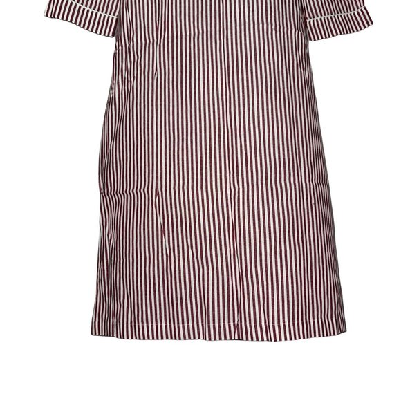 Vintage Y2K Collections Etc Red Striped Cardinal Christmas Holiday Nightgown M - Picture 9 of 10